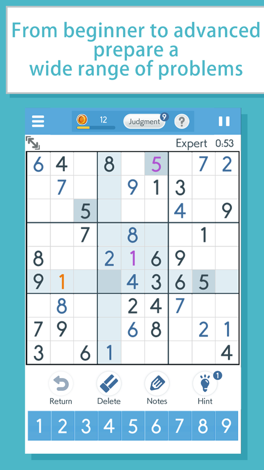 #2. Sudoku -Popular Games- (iOS) By: Cross Field Inc.