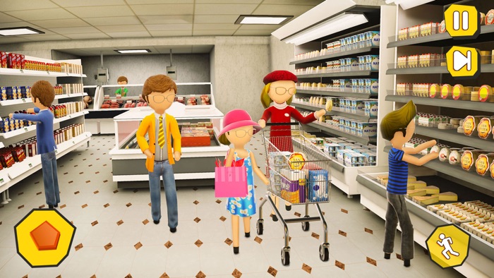 Shopping Mall- Stickman Family