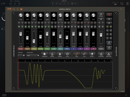 Screenshot #6 pour MidiMixer for AUM Auv3 Plugin