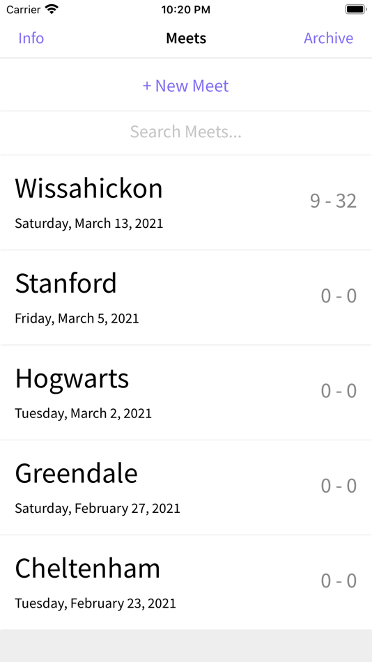 #1. Track & Field Dual Meet Scorer (iOS) 由: Nathan Leung