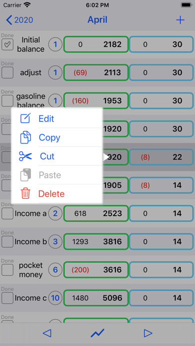 CashflowPlan Screenshot