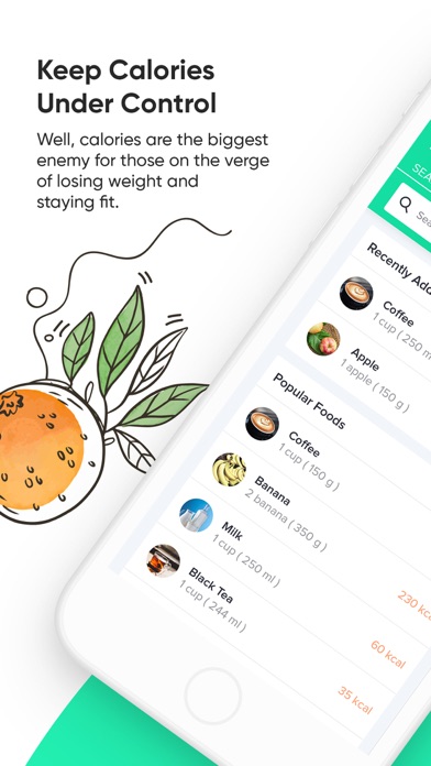 Healthy Nutrition Tracker Screenshot
