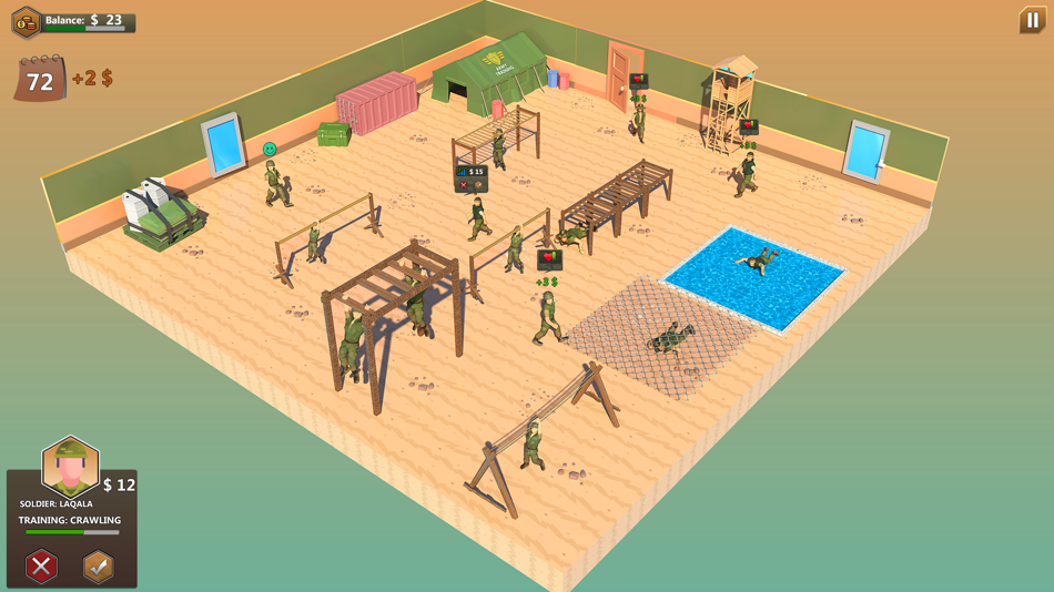 #2. Army Fitness Training Idle Sim (iOS) 由: Hafiz Muhammad Sajid