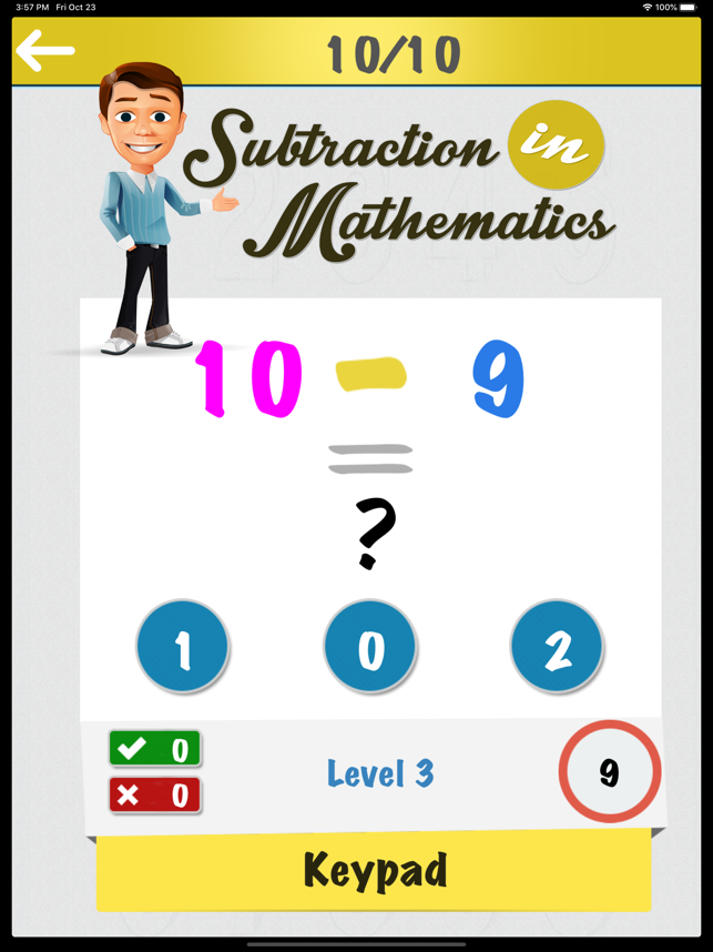 ‎Math Subtraction Operator App Screenshot