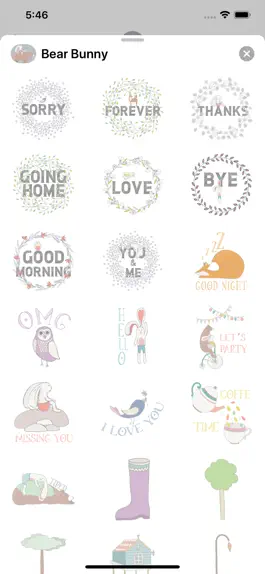 Game screenshot Bear and Bunny - Sticker Pack hack
