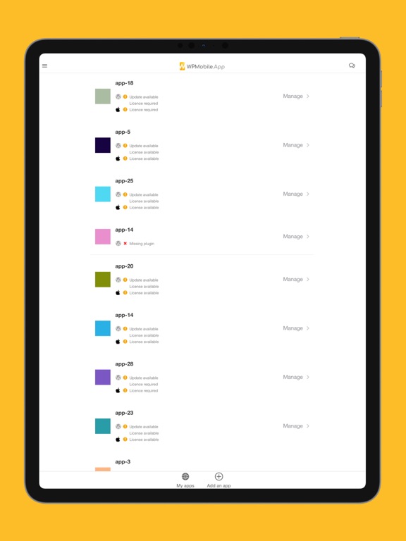 My WPMobile.App iPad screenshot 1 - Utilities app