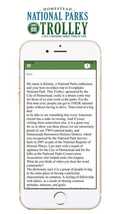National Parks Trolley Screenshot