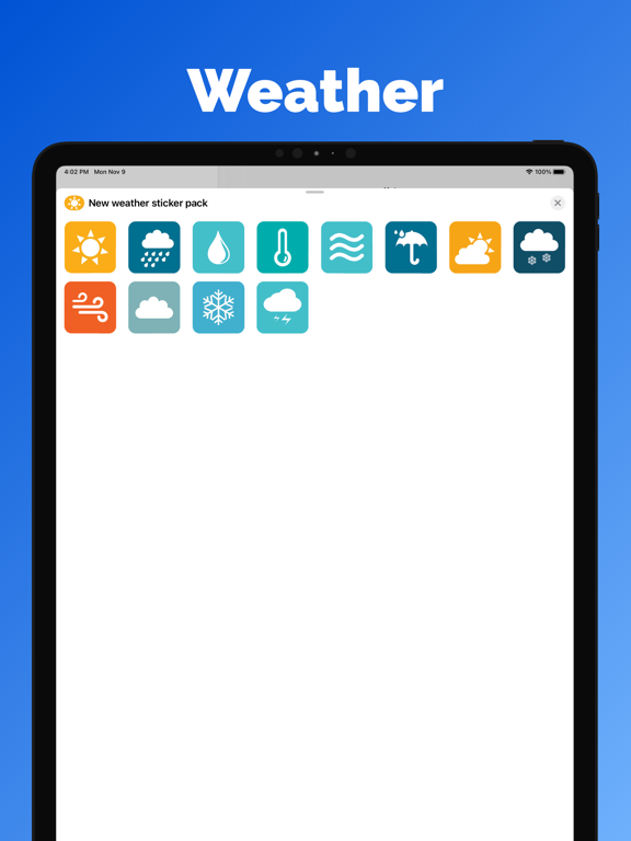 Screenshot #5 pour Autocollants météo et emoji