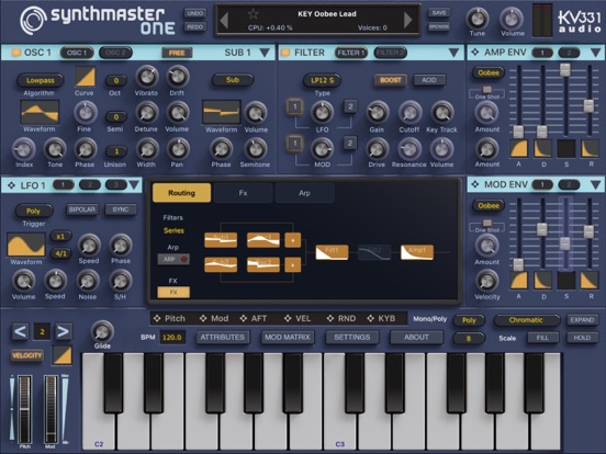 SynthMaster One iPad app afbeelding 1