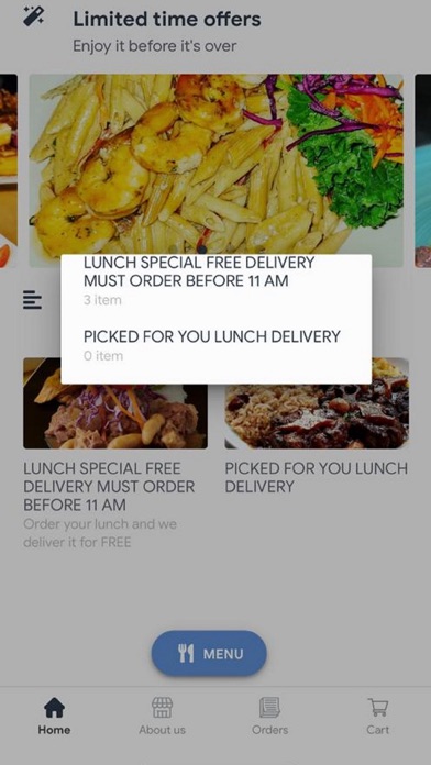 Carib Food Delivery Screenshot