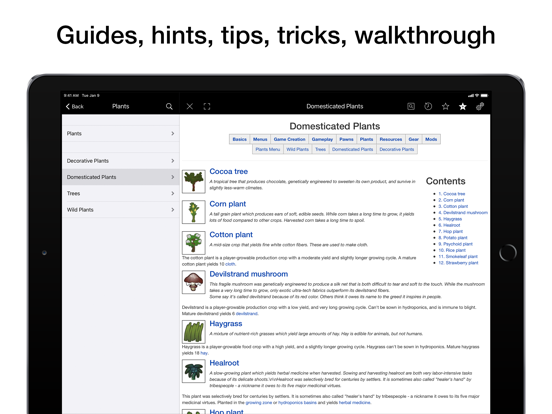 Pocket Wiki for RimWorld iPad app afbeelding 3
