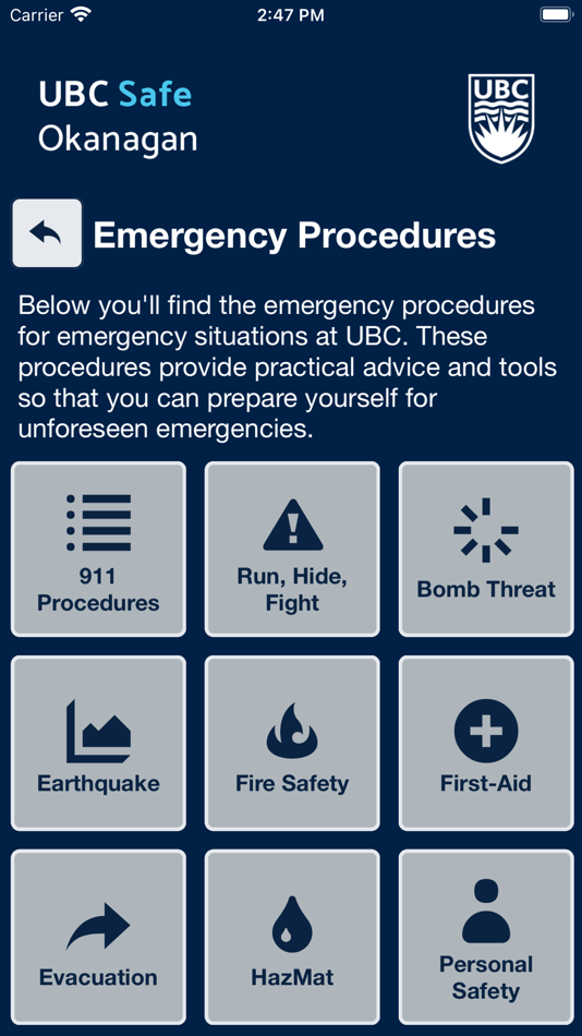 #7. UBC Safe Okanagan (iOS) 由: The University of British Columbia - Okanagan