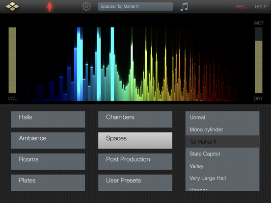 AudioReverb iPad app afbeelding 3
