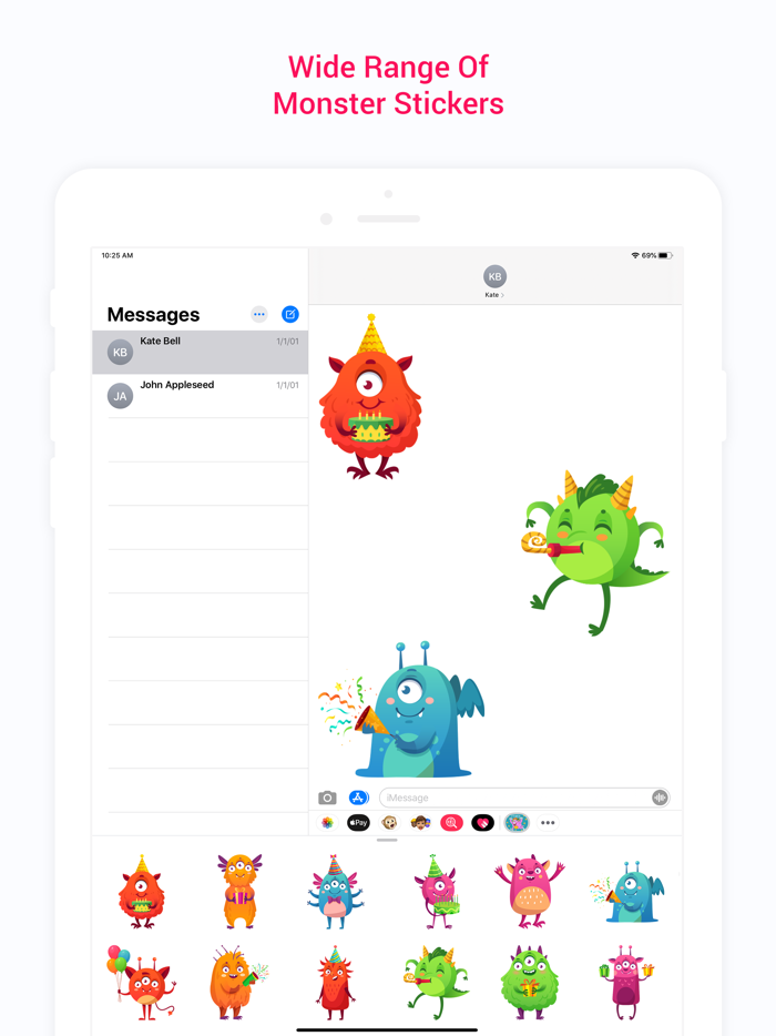 Little Monster Stickers Pack