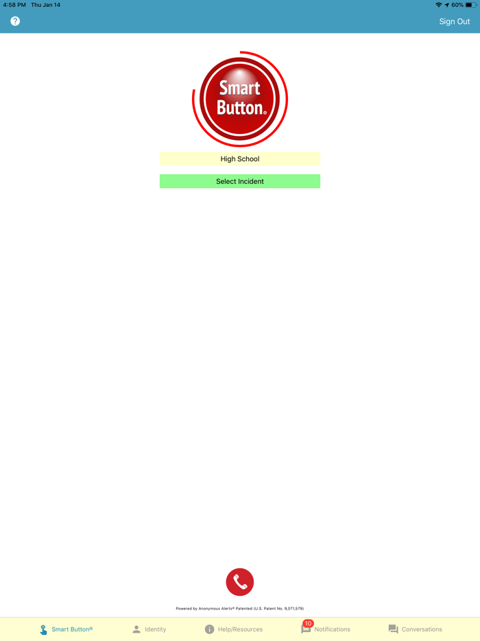 Smart Button Panic Button