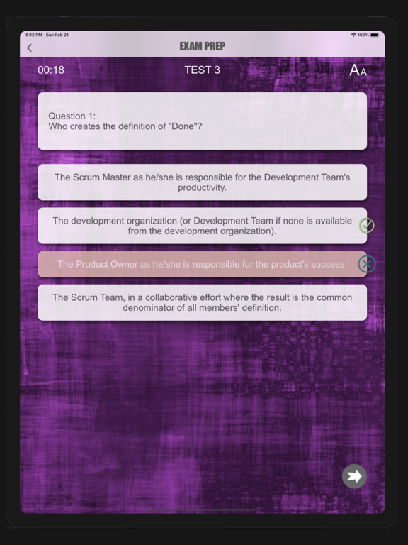 Screenshot #6 pour PSM 1 Scrum Exam
