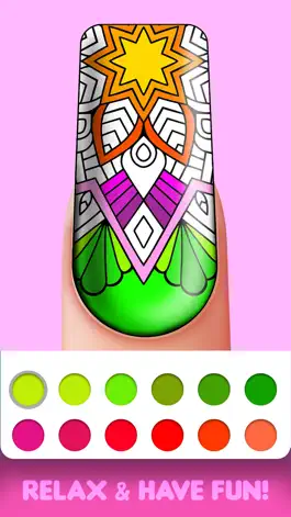 Game screenshot Nail Art Coloring Book apk