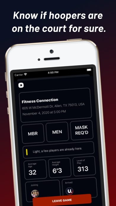 uballn - pickup basketball app Screenshot
