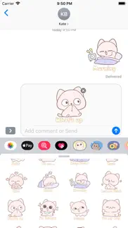 funny puppy stickers pack iphone screenshot 2