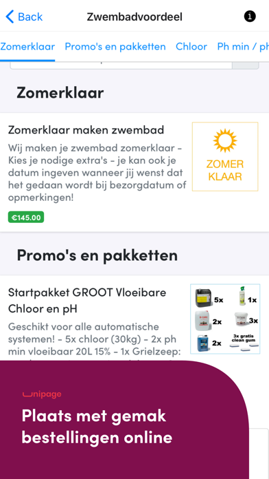 Zwembadvoordeel Screenshot