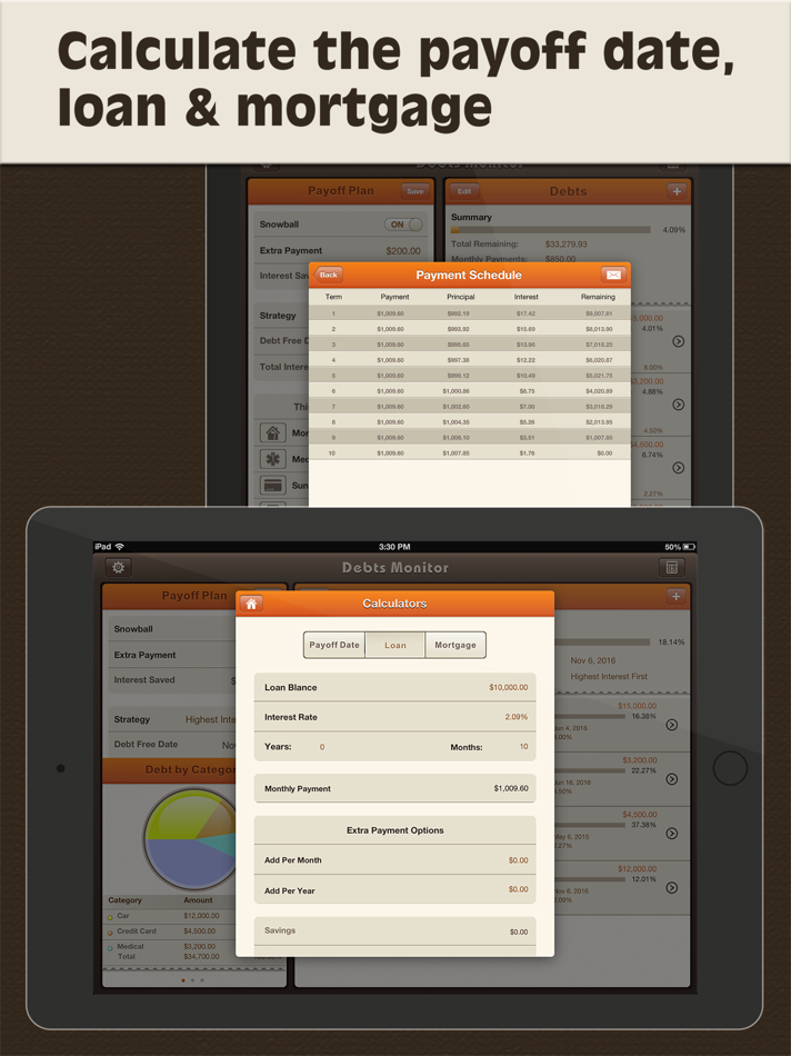 #4. Debts Monitor Pro for iPad (iOS) Podle: 倩 赵