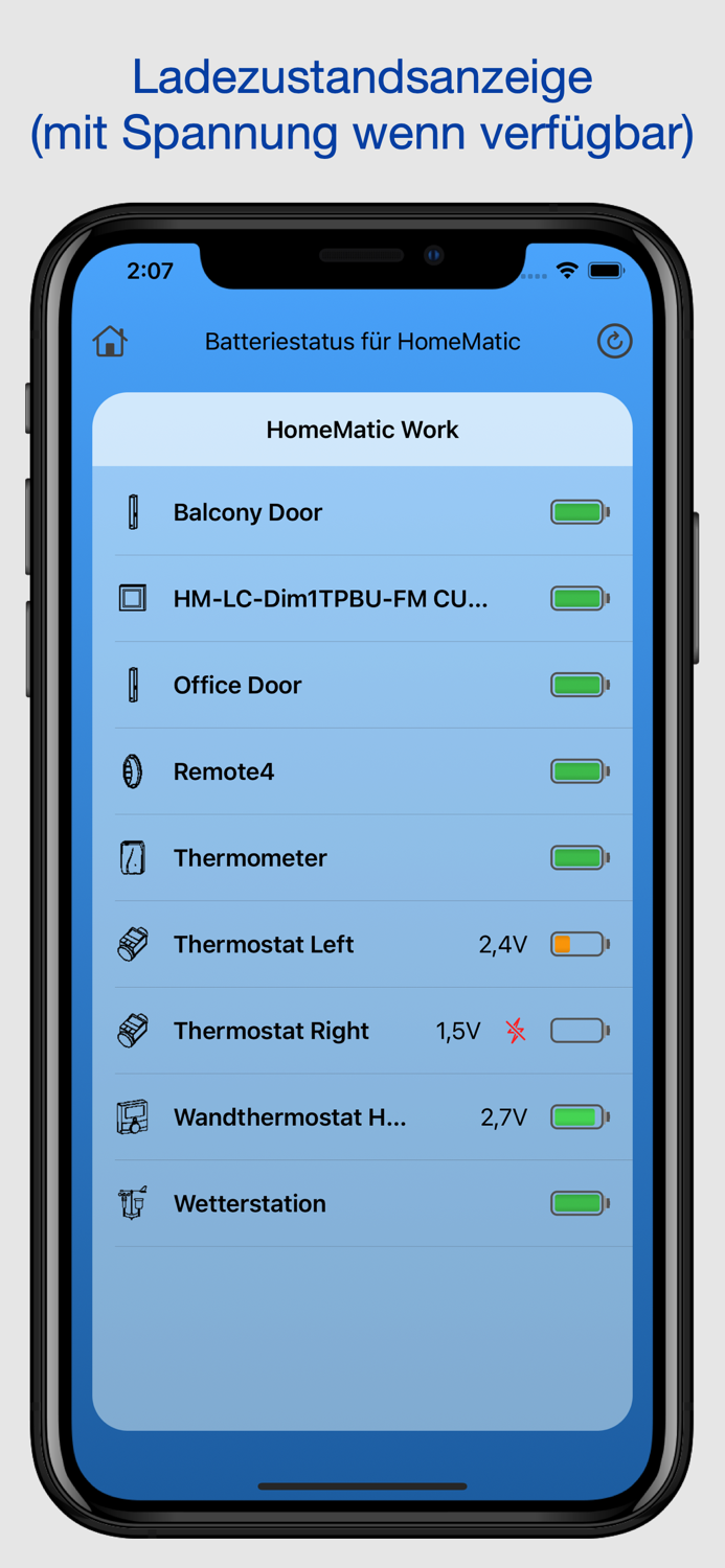 Battery Status for HomeMatic