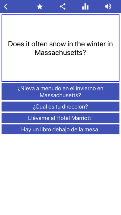 Spanish Language Learning Screenshot