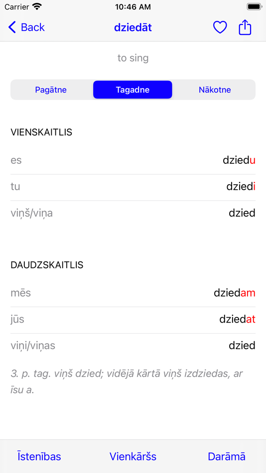 #4. Latvian Verbs (iOS) 由: DekSoft