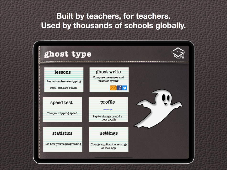 #1. Ghost Type - Typing Tutor (iOS) 由: demografix pty ltd