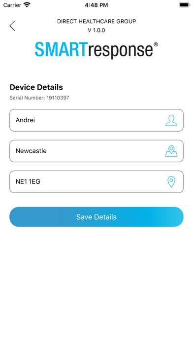 SMARTresponse V1 Screenshot
