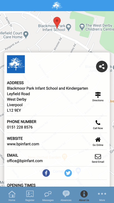 Blackmoor Park Infant School. Screenshot