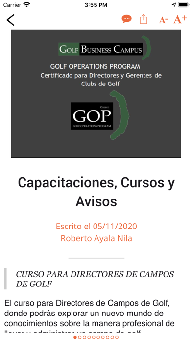 Profesionales de Golf México Screenshot
