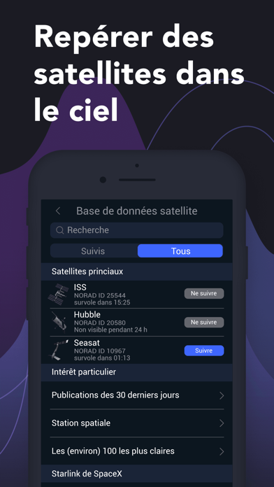 Screenshot #1 pour Rechercher des Satellites 3D