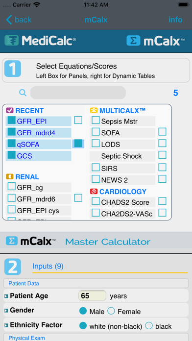 MediCalc® Screenshot