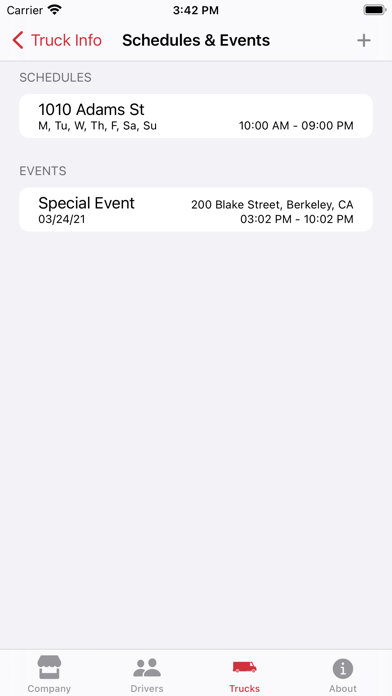 mFood™ - Food Truck Vendor App Screenshot