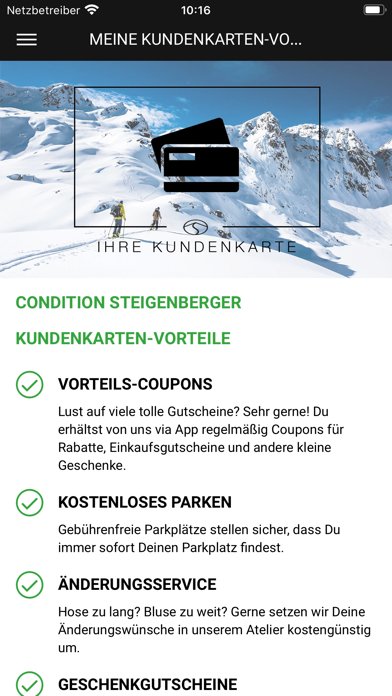 Condition Steigenberger Screenshot