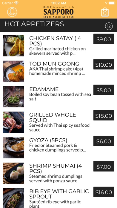 Sapporo Sushi & Asian Kitchen Screenshot