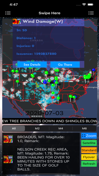 Screenshot #1 pour Instant NOAA Storm Lite