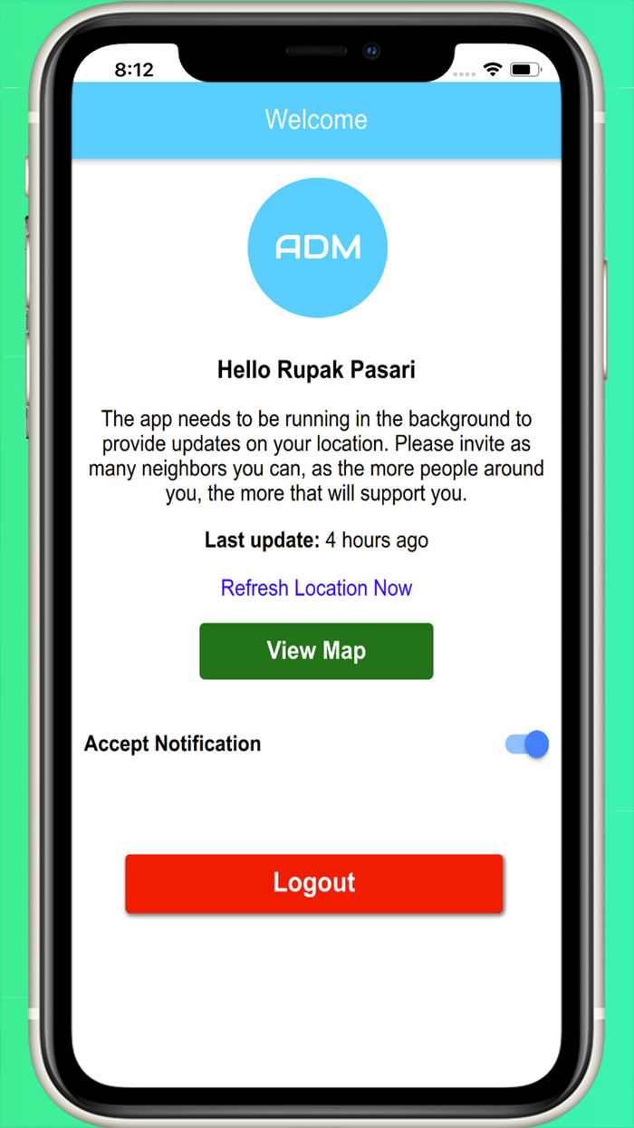 ADM - Neighbourhood SOS Alert
