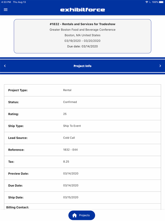 Enterprise by ExhibitForce iPad screenshot 4 - Business app