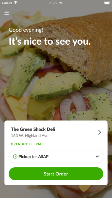 Green Shack Deli Screenshot