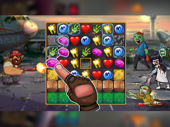Zombie Blast - Match 3 Puzzle