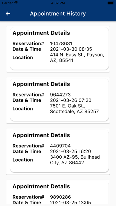 Embry Health Patient App Screenshot