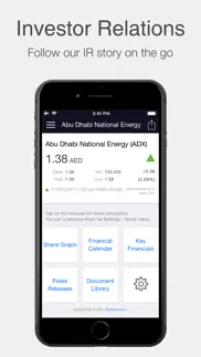 taqa investor relations iphone screenshot 1