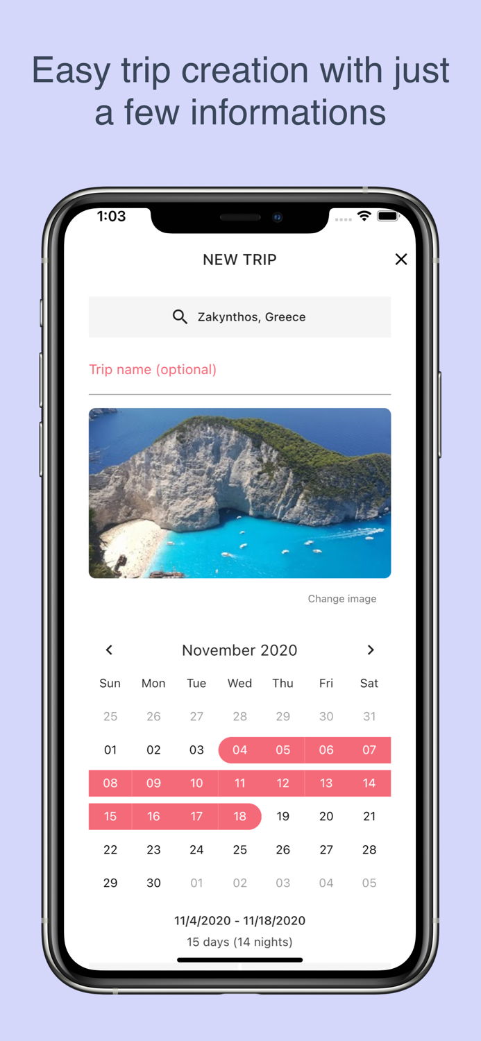 Packing List - Travel Planner