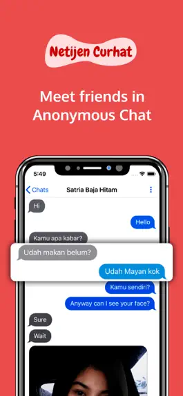 Game screenshot Netijen Curhat: Chat Anonymous apk