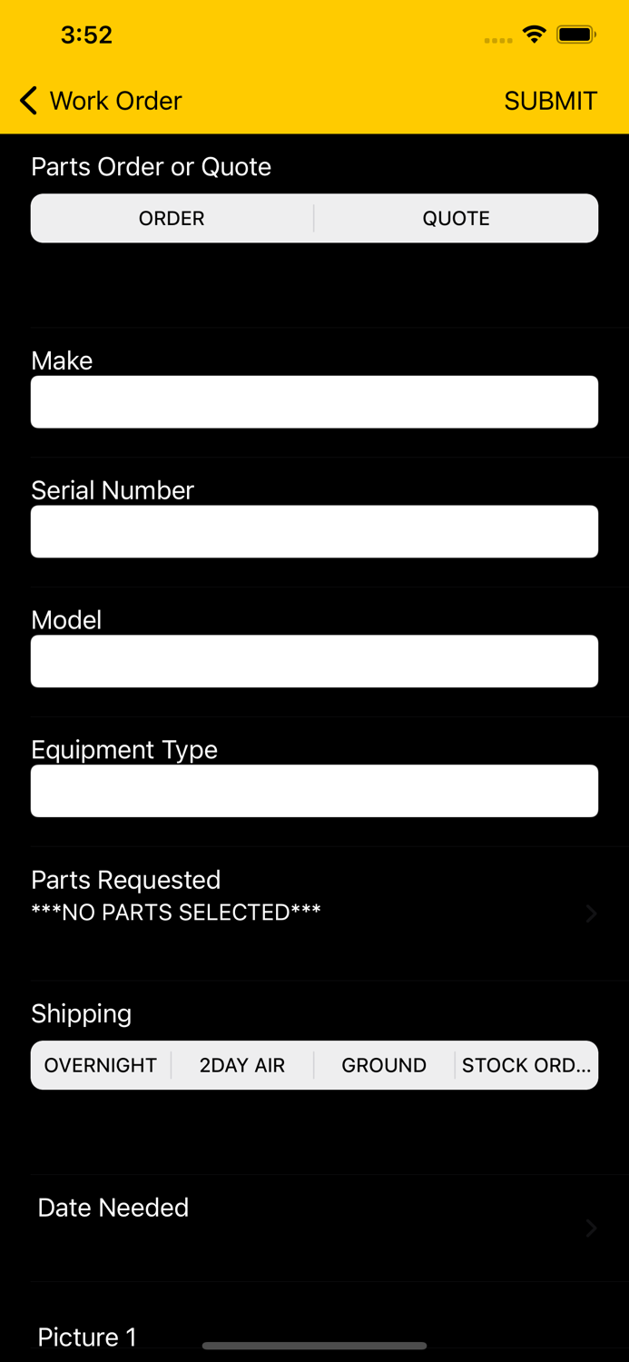 Parts Request Power i4