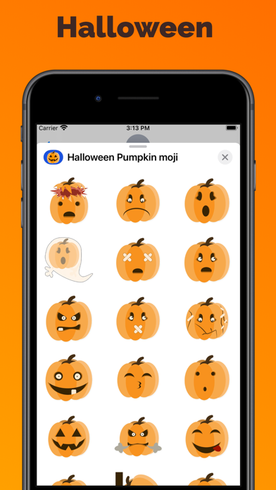 Screenshot #1 pour Halloween - Pumpkin stickers