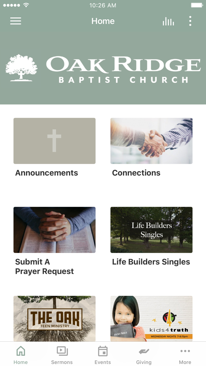 Oak Ridge Baptist Church Inc