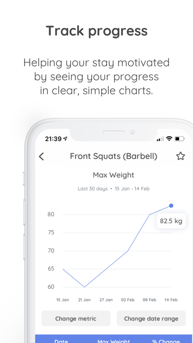 Pace: Workout Tracker Gym Log Screenshot